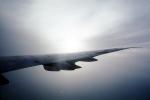 Boeing 747, Lone Wing in Flight, Flaps, Ailerons