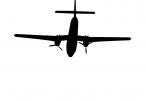 de Havilland Caribou Silhouette, logo, shape, TAFV08P07_02M