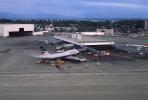 Boeing 747-400, British Airways BAW, SeaTac Airport, Terminal, 08/08/1992