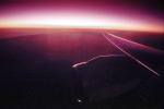 Boeing 757, RB211, Jet Engine, airborne, flying, Lone Wing in Flight, sunset