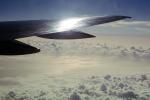 Lone Wing in Flight, Clouds