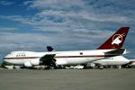 A7-ABK, Qatar Airways QTR, Boeing 747-SR81, CF6