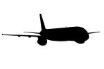 Boeing 757 silhouette, shape, logo, TAFV11P06_12M