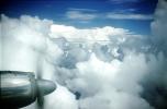 Turbo-prop in flight, VP-TBN, Vickers Viscount V.702, clouds