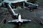 Fokker, Twin Engine Jet, F-28, jetway, terminal, Airbridge