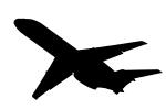 Douglas DC-9-15 silhouette, JT8D-7B, JT8D, shape, logo, TAFV13P05_06M