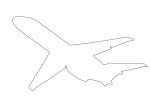 Douglas DC-9-15 outline, JT8D-7B, JT8D, shape, line drawing, TAFV13P05_06O