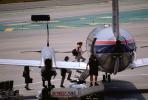 Boarding Passengers, Baggage, Embraer Brasilia EMB-120, steps, stairs, Airstair, TAFV14P09_14.3958