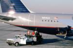 N814UA, Airbus, A319-131, A319 series, Honey Bucket, Lavatory Service Truck, Ground Equipment, FORD LY 101, waste, sewage, TAFV15P06_09