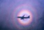 360 degree Rainbow over Southern California, Airbus A320 series, Landing Shadow, Glory Ring Halo, Cloudbow, daytime, daylight, TAFV15P07_08