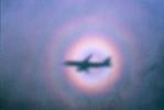 360 degree Rainbow over Southern California, Airbus A320 series, Landing Shadow, Glory Ring Halo, Cloudbow, daytime, daylight, TAFV15P07_08B