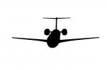 Embraer EMB-145LR, (ERJ-145LR) Silhouette, logo, shape, EMB-145, TAFV15P12_11M