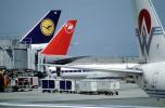 San Francisco International Airport (SFO), Lufthansa, America West Airlines AWE, Northwest Airlines NWA