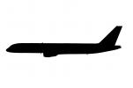N710TW, Trans World Airlines TWA, Boeing 757-2Q8 silhouette, shape, logo