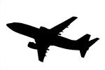 Boeing 737 silhouette, shape, logo, TAFV16P09_02M