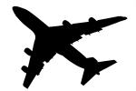 Boeing 747-4B5 silhouette, shape, logo, Planform, TAFV16P09_05M