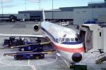 Beltloader, terminals, jetway, American Airlines AAL, Douglas DC-9, San Francisco International Airport (SFO), Airbridge, TAFV16P15_09