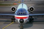 N458AA, American Airlines AAL, McDonnell Douglas MD-82, (SFO), JT8D-217C, JT8D, head-on