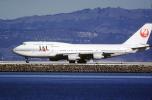 JA8076, Boeing 747-446, San Francisco International Airport (SFO), Japan Airlines JAL, 747-400 series, CF6, CF6-80C2B1F, TAFV17P09_07