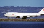 JA8076, Boeing 747-446, San Francisco International Airport (SFO), Japan Airlines JAL, 747-400 series, CF6, CF6-80C2B1F, TAFV17P09_09