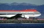 N641NW, Boeing 747-212B, San Francisco International Airport (SFO), Northwest Airlines NWA, 747-200 series, JT9D-7Q, JT9D, TAFV17P09_17