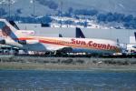 N283SC, Sun Country Airlines, Boeing 727-225, JT8D-15, JT8D, San Francisco International Airport (SFO), 727-200 series, TAFV17P10_18