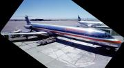 N453AA, American Airlines AAL, McDonnell Douglas MD-82, Super-80, belt loader, JT8D