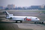 N727FV, Allegro Airlines, Boeing 727-221RE, San Francisco International Airport (SFO), JT8D, 727-200 series