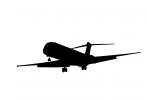 McDonnell Douglas, DC-9 silhouette, logo, shape