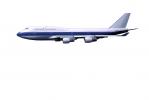 Boeing 747, photo-object, object, cut-out, cutout