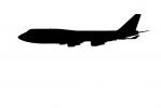 Boeing 747 Silhouette, logo, shape, TAFV20P07_15M