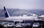 N559UA, United Airlines UAL, Boeing 767-222, San Francisco International Airport (SFO), PW2000
