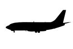 Boeing 737-200 Silhouette, logo, shape, TAFV21P03_11M