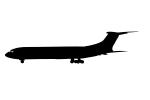 VC-10 silhouette, logo, shape, TAFV21P09_05M