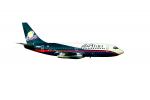 N462AT, AirTran, Boeing 737-297, 737-200 series, photo-object, object, cut-out, cutout