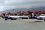Terminals, Jetway, Hawaiian Air HAL, N486HA, Boeing 717-22A, Airbridge, BR715, Akikiki