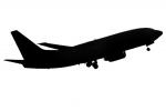 Boeing 737 silhouette, logo, shape
