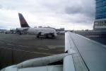 CFM56 jet, wing fence, Airbus A320 series, Air Canada ACA, Lone Wing