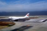 JA8918, Boeing 747-446, 747-400 series, Japan Airlines JAL, San Francisco International Airport, CF6, CF6-80C2B1F, TAFV21P15_14