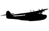 Martin M-130 China Clipper silhouette, logo, shape, TAFV22P03_13M