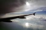 Wingtip Fence, Lone Wing in Flight, Sharklet, Airbus A320 series, TAFV22P14_01