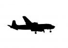 Douglas DC-6B Silhouette, logo, shape, TAFV24P02_02M