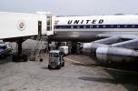 United Airlines UAL, Douglas DC-8, jetway, Airbridge