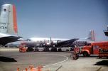 N33211, American Airlines AAL, Fuel Truck, Douglas DC-7, Ground Equipment, 1950s