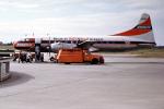 N3409, Convair CV-340-32, Braniff International Airways, Refueling Truck, Passengers, Ground Equipment, Stairs, Steps, CV-340, R-2800, 1950s, TAFV25P09_10B