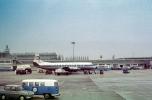 D-ANAB, Vickers 814 Viscount, Lufthansa, Cars, Automobile, Vehicles, Amsterdam, Holland, March 1965, 1960s