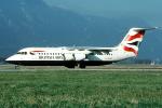 G-BZAX, British Airways BAW CitiExpress, Bae Avro RJ100