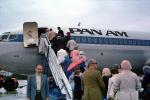 Boarding Passengers, Mobile Stairs, Boeing 707, Dubrovnik, Rampstairs, ramp, TAFV28P04_14