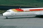 EC-EXM, McDonnell Douglas MD-87, Iberia Airlines, Ciudad de Zaragoza , JT8D, TAFV28P07_09B