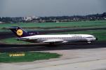 D-ABKF, Boeing 727, Lufthansa, Saarbrucken, JT8D